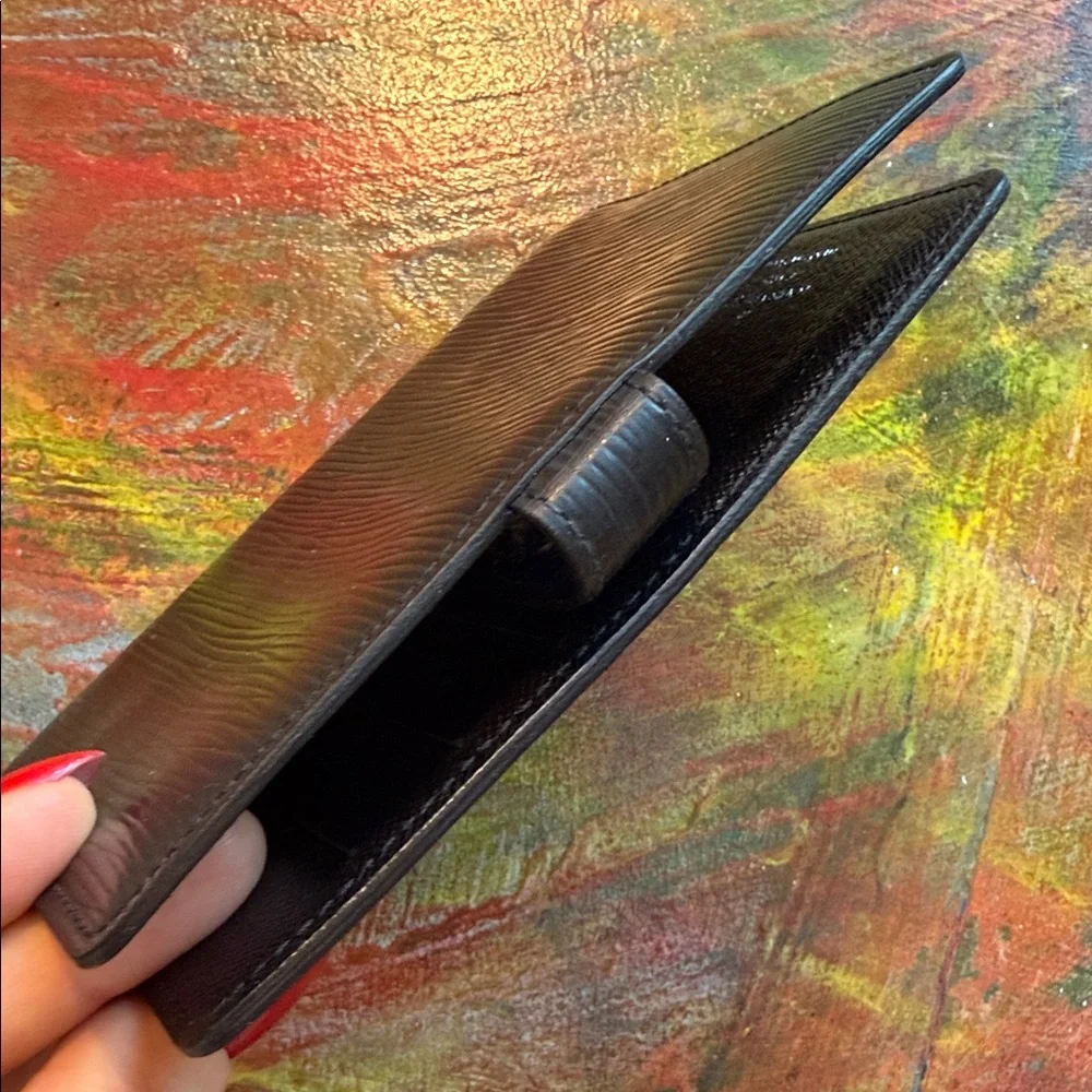 Louis Vuitton Black Epi Leather Organizer Notebook cover ( no insert)